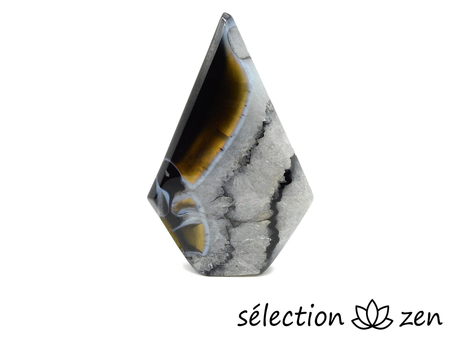 agate noire forme libre selection zen