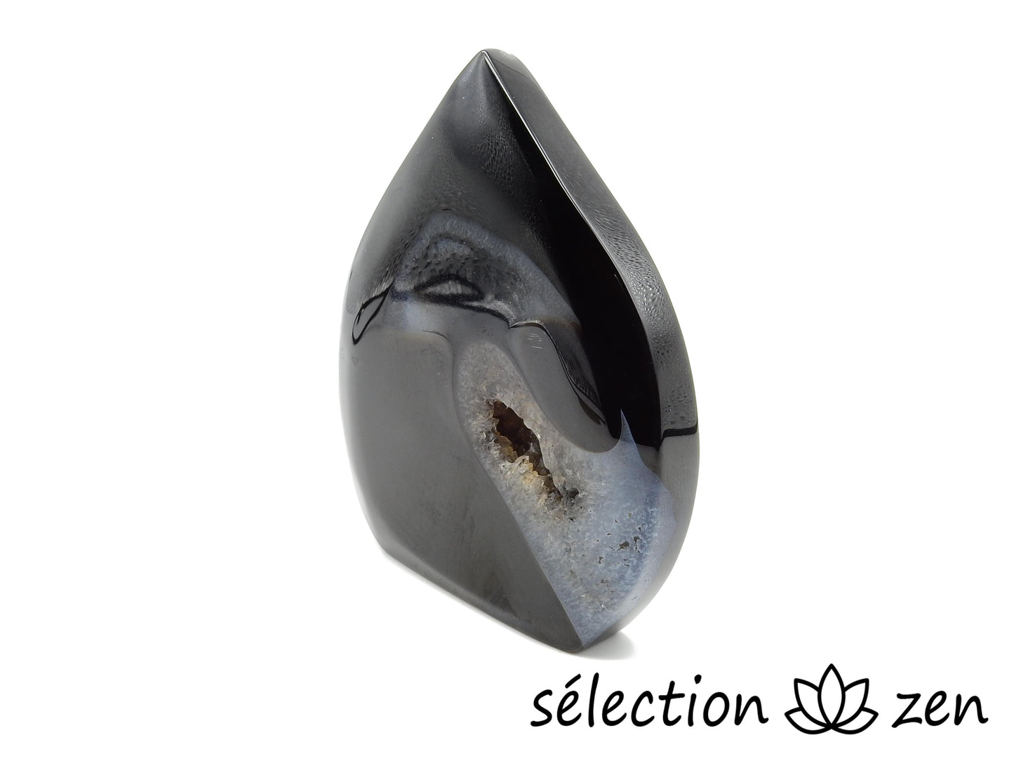 selection zen pierre forme libre agate noire