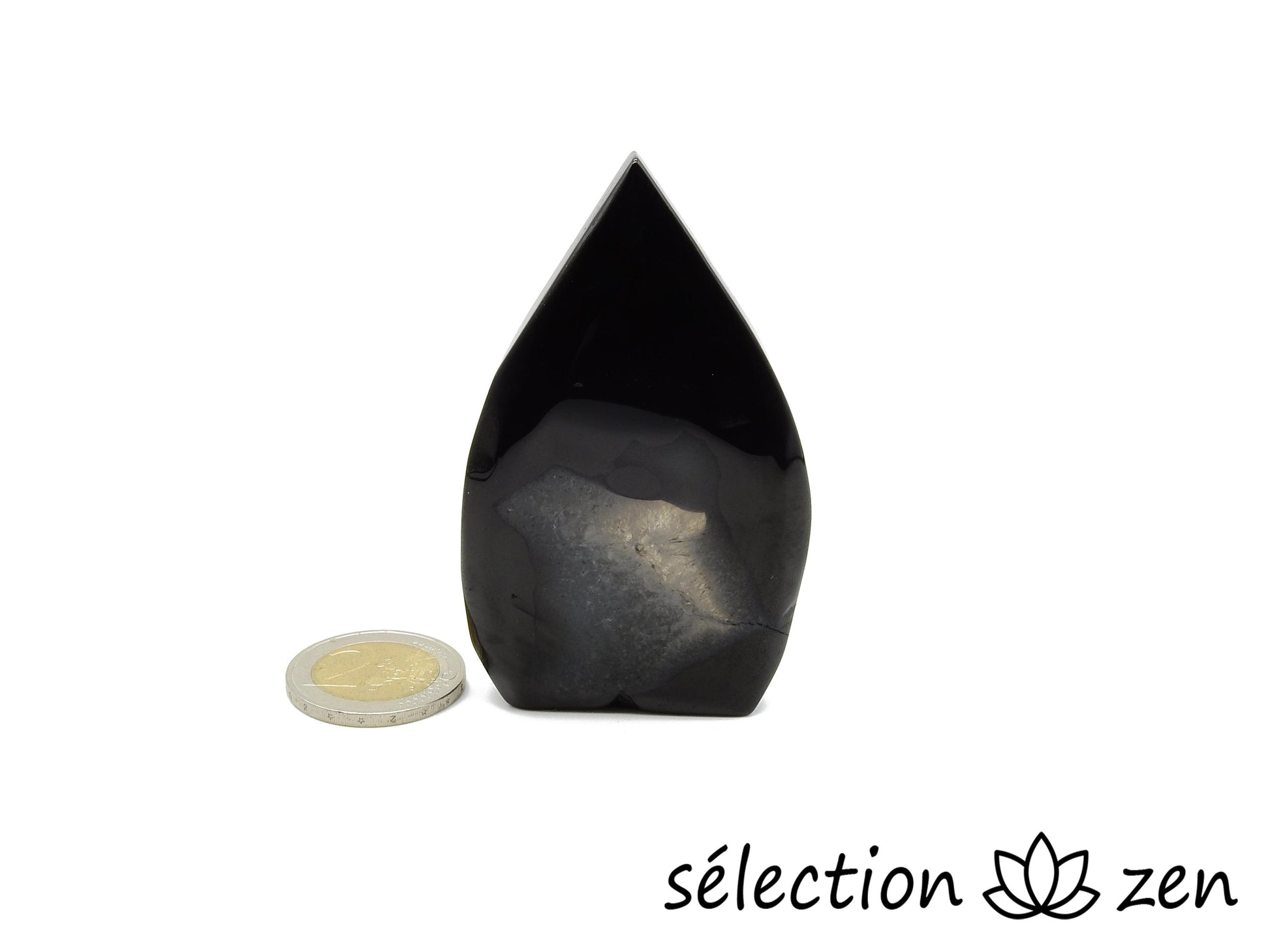 selection-zen agate noire pierre forme libre