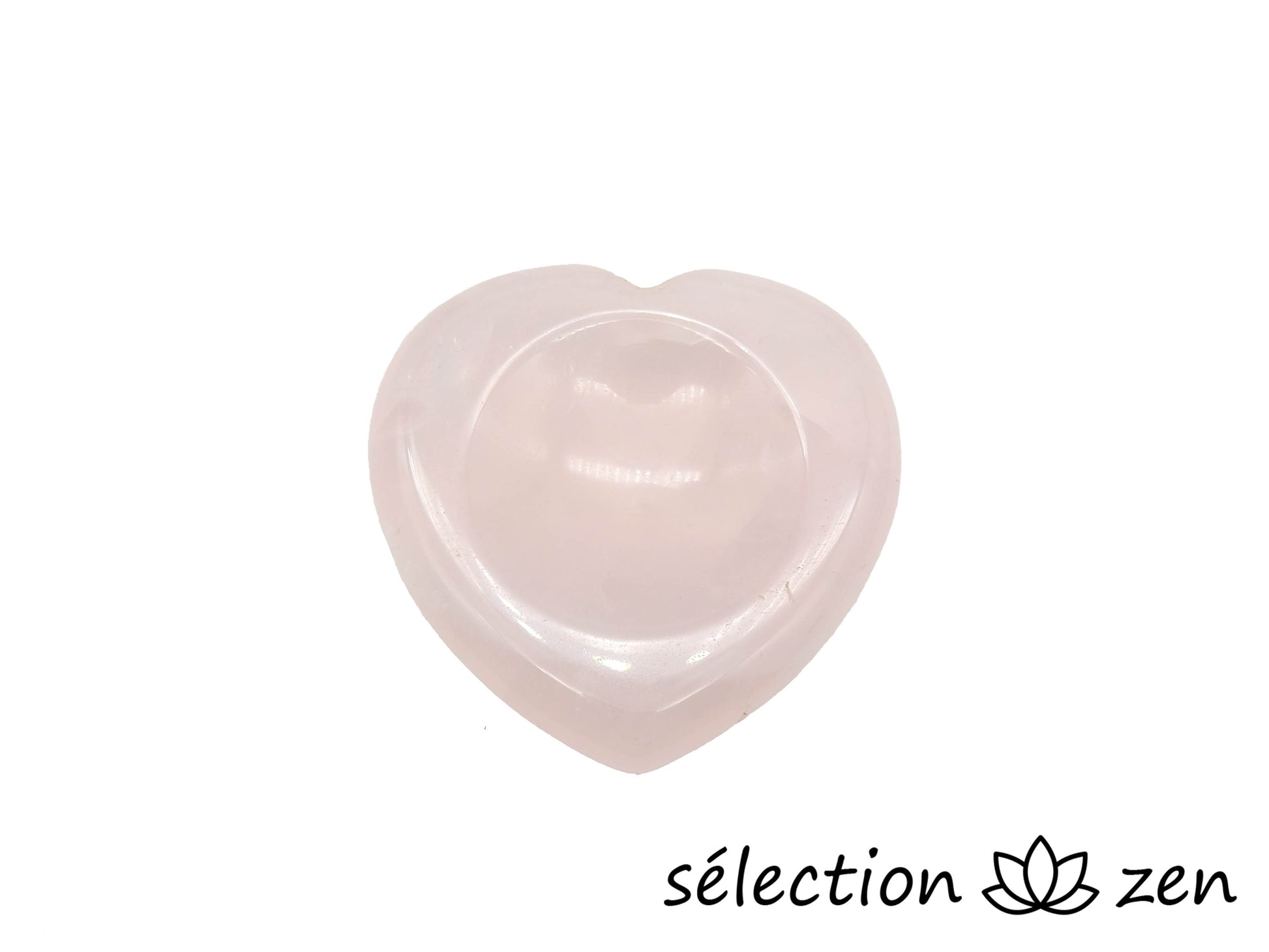 selection zen pierre pouce coeur quartz rose 