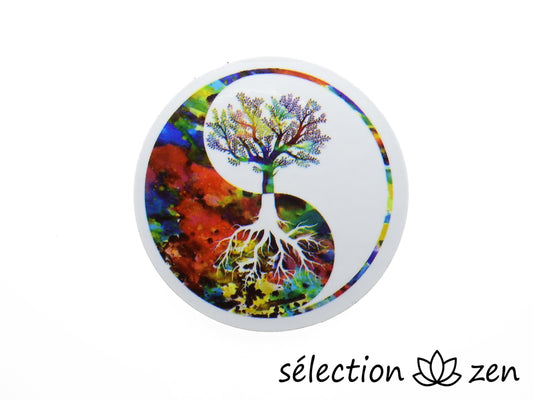 autocollant arbre de vie yin yang selection-zen