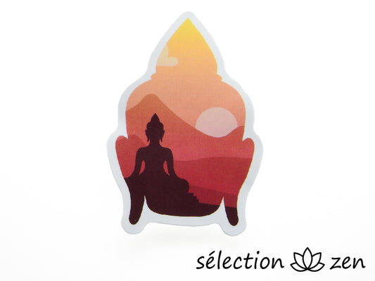 autocollant bouddha selection-zen