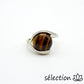 bague oeil de tigre jaune 17mm selection zen