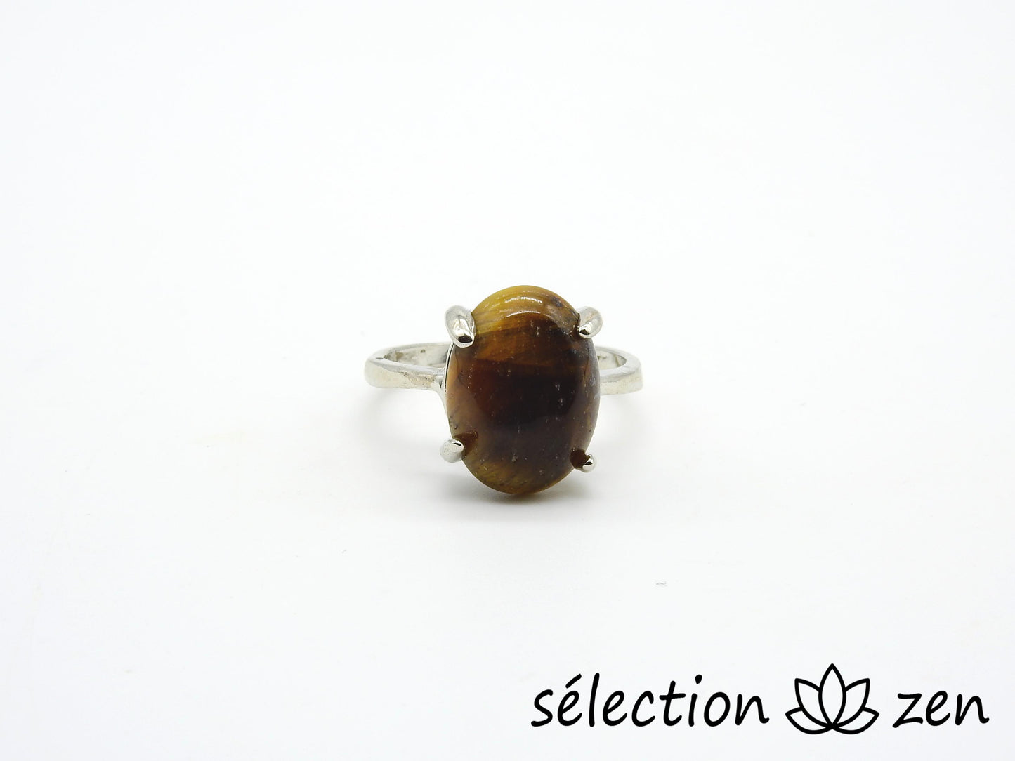 bague œil de tigre jaune 17mm selection-zen