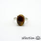 oeil de tigre jaune bague 17mm selection zen