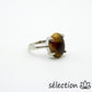 oeil de tigre jaune bague 17mm selection zen