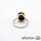 selection-zen bague 17mm oeil de tigre jaune