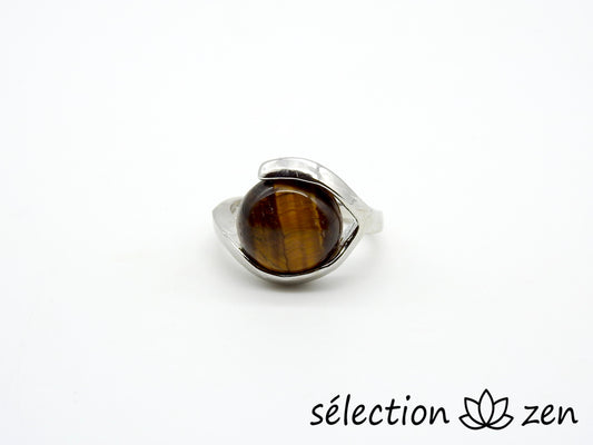 bague 17mm oeil de tigre jaune selection-zen