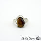 selection-zen bague oeil de tigre jaune 17mm