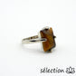 selection zen œil de tigre jaune bague 17mm