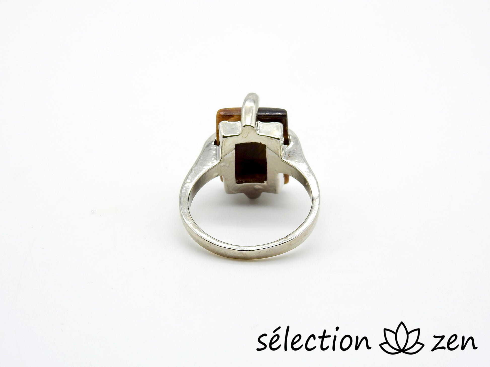 bague 17mm oeil de tigre jaune selection zen