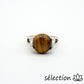 bague œil de tigre jaune 17mm selection zen