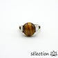 oeil de tigre jaune bague 17mm selection zen