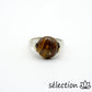 oeil de tigre jaune bague 18mm selection-zen