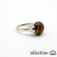 selection-zen bague oeil de tigre jaune 18mm