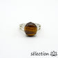 selection-zen bague oeil de tigre jaune 18mm