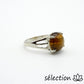 oeil de tigre jaune bague 18mm selection-zen 