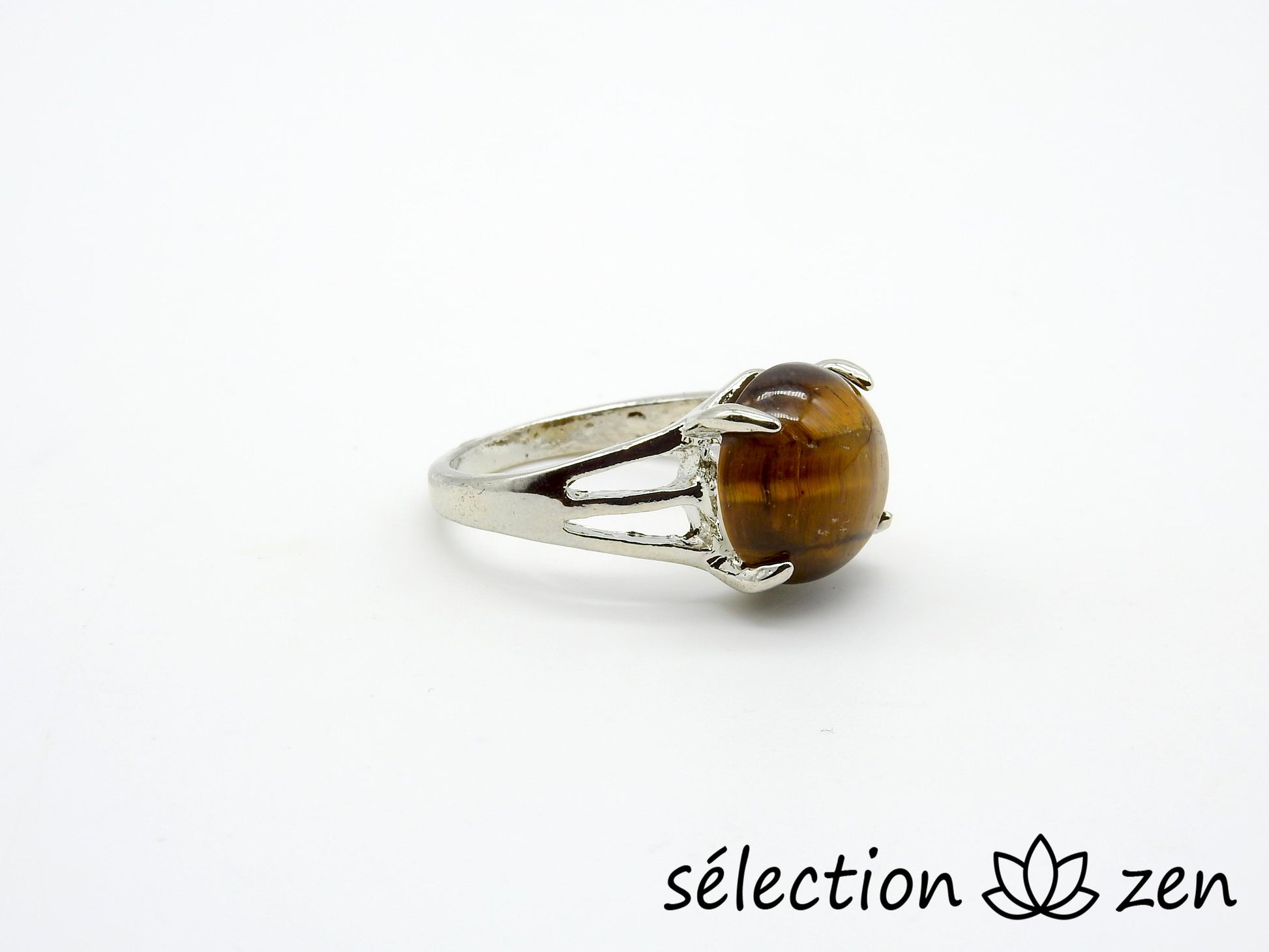 oeil de tigre jaune bague 18mm selection-zen 