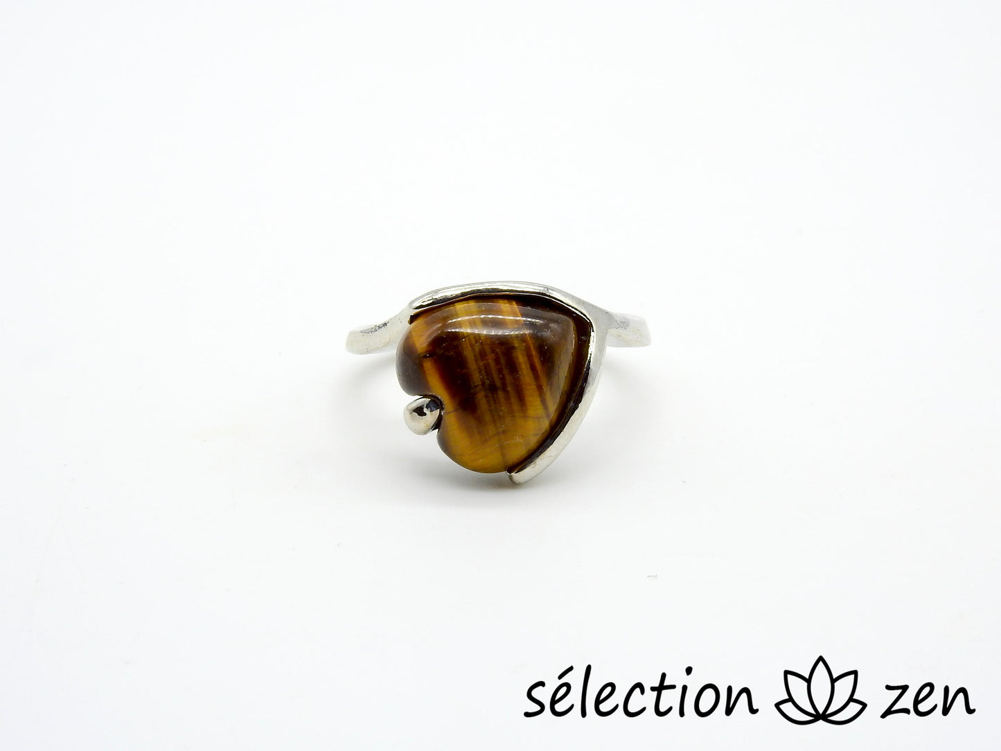 selection zen bague 18mm oeil de tigre jaune