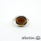selection zen bague 18mm oeil de tigre jaune
