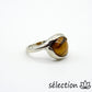 oeil de tigre jaune bague 18mm selection-zen