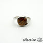 bague 20mm œil de tigre jaune selection-zen