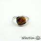 selection zen bague oeil de tigre jaune 20mm