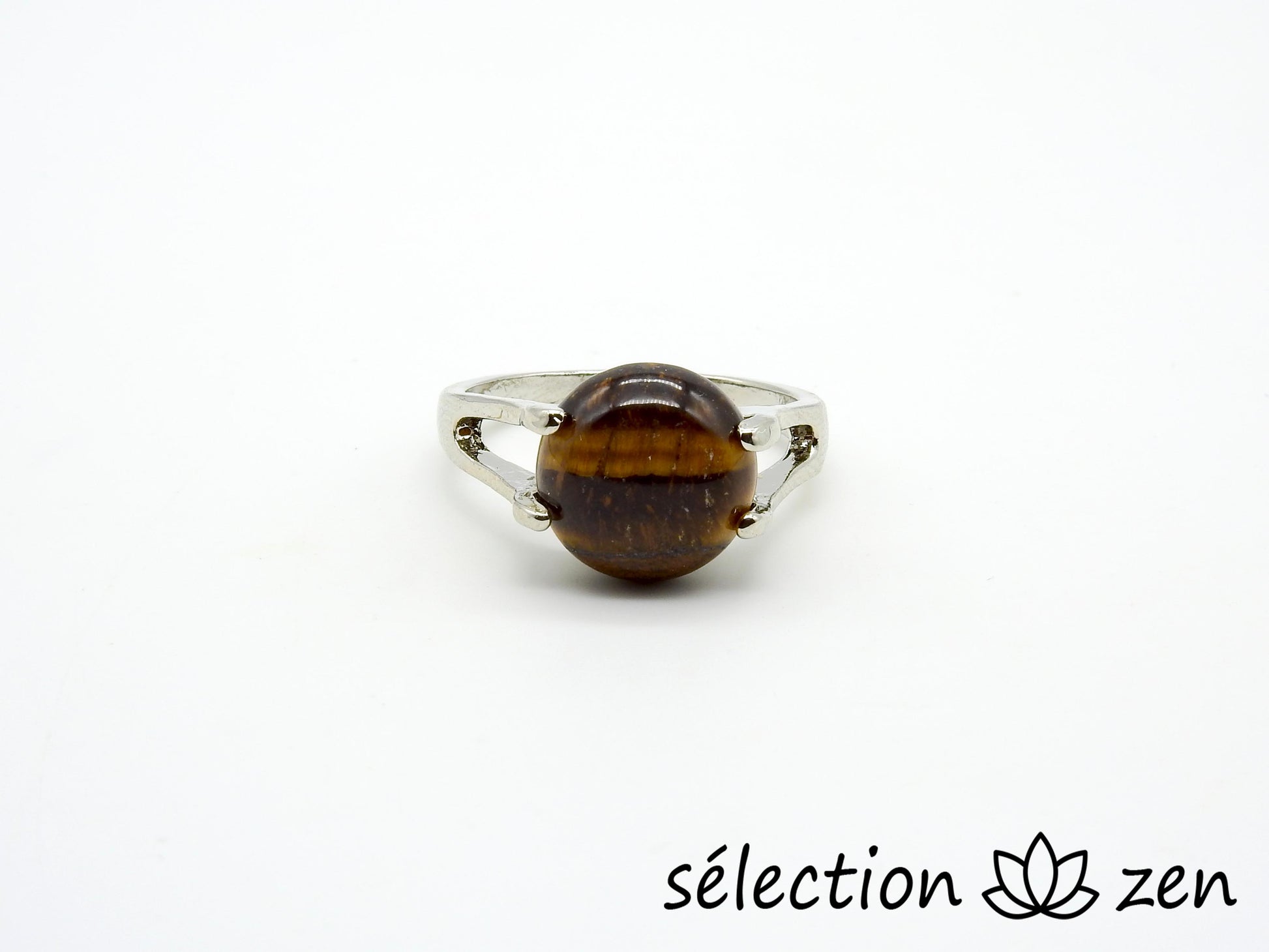 oeil de tigre jaune bague 19mm selection zen