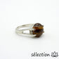 selection zen bague oeil de tigre jaune 19mm