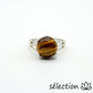 selection zen bague 19mm œil de tigre jaune