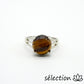 bague oeil de tigre jaune 19mm selection zen
