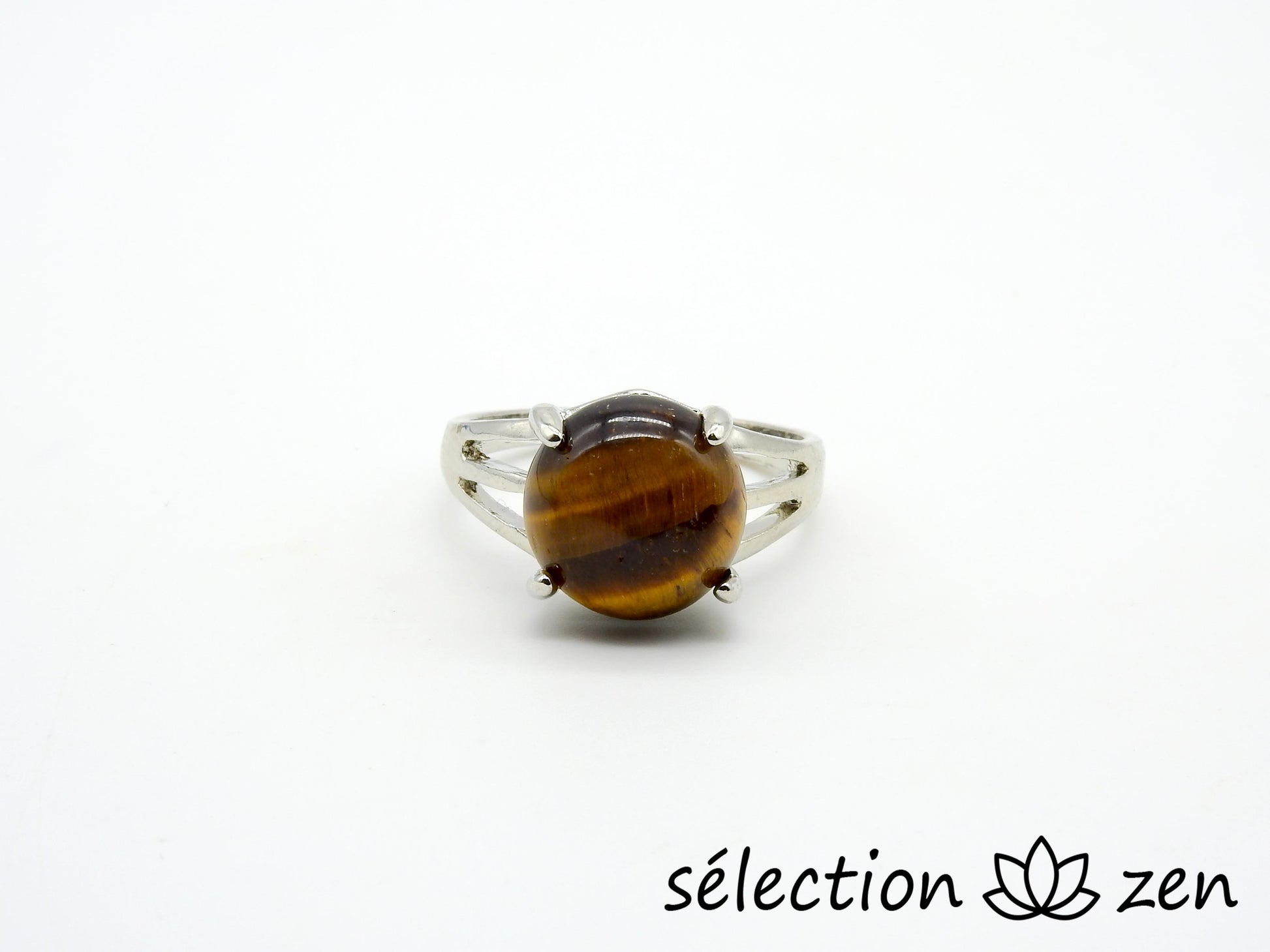 bague oeil de tigre jaune 19mm selection zen