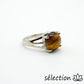 oeil de tigre jaune bague 19mm selection zen