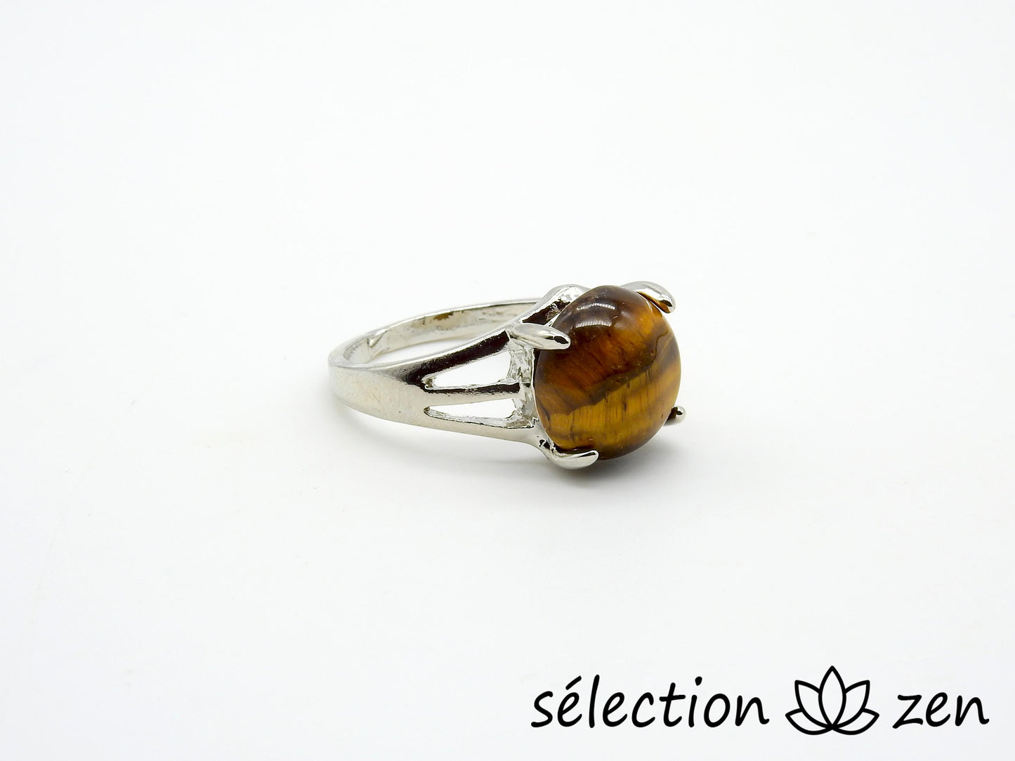 oeil de tigre jaune bague 19mm selection zen