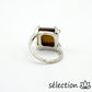 selection zen bague 16mm œil de tigre jaune
