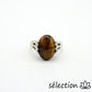 selection-zen bague œil de tigre jaune 16mm