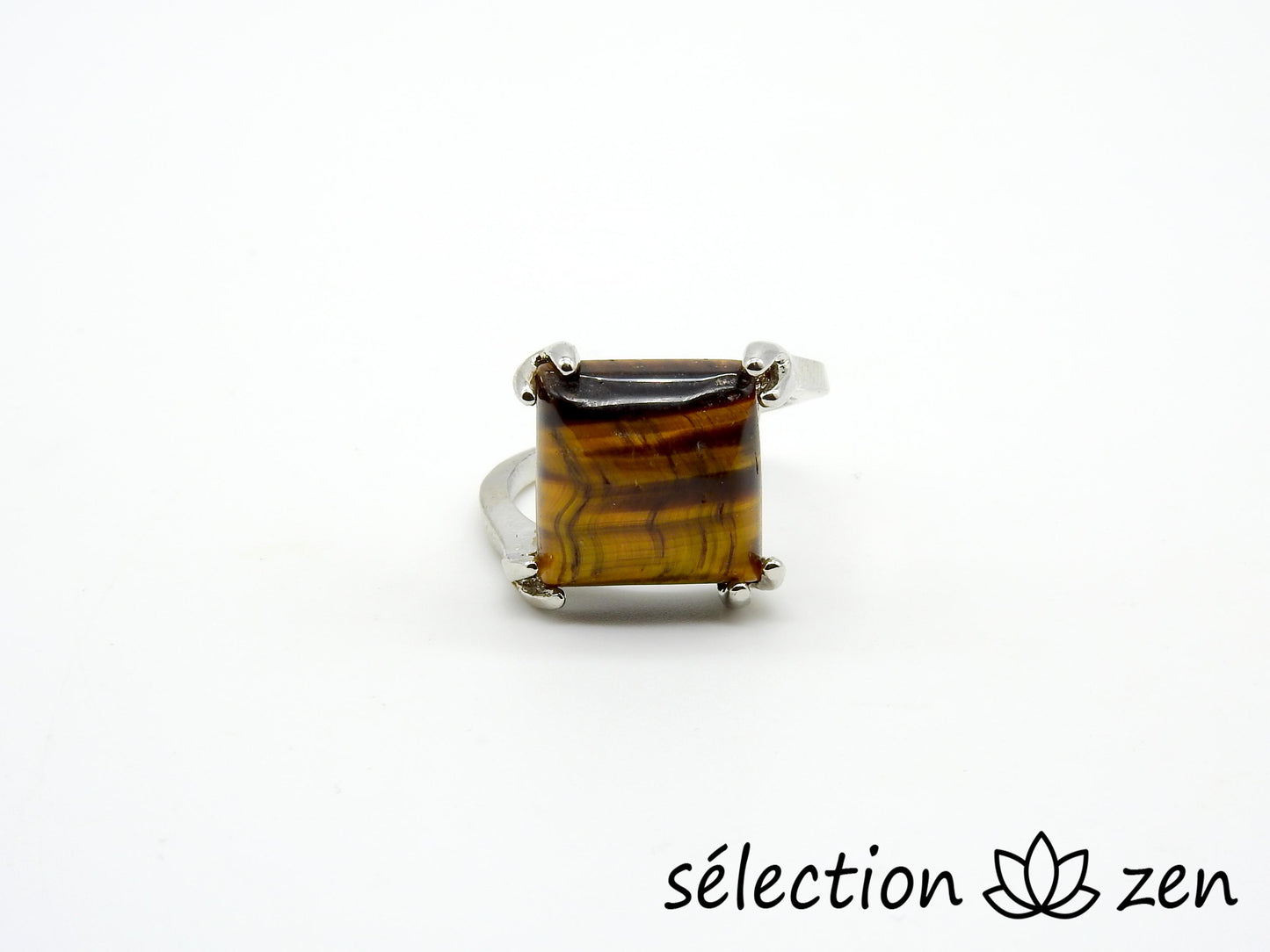 oeil de tigre jaune bague 16mm selection-zen