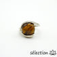 selection-zen bague oeil de tigre jaune 16mm