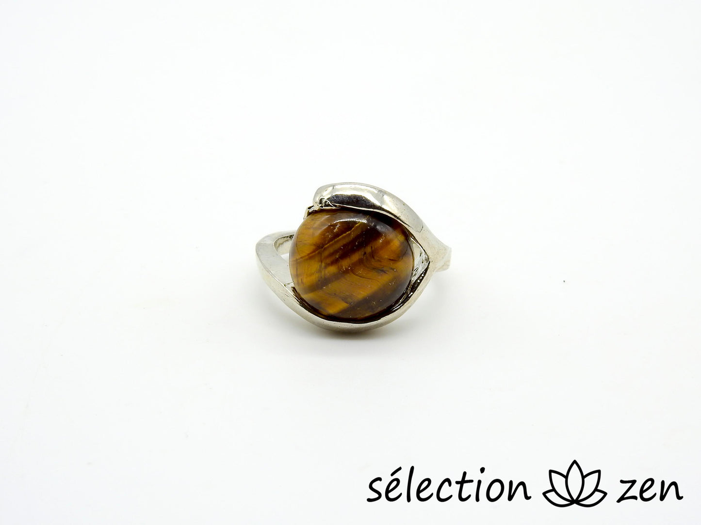 bague oeil de tigre jaune 16mm selection zen