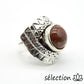 selection zen bague réglable agate indienne