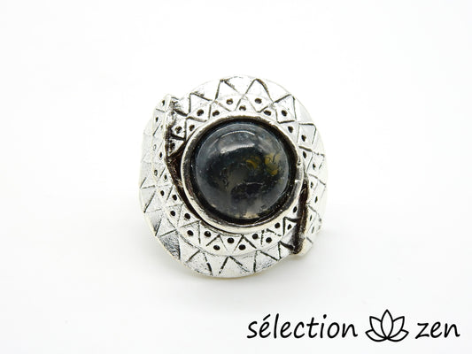 bague réglable agate mousse selection-zen