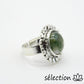 selection zen bague réglable agate mousse