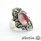 selection zen bague réglable agate rouge