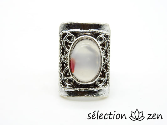 bague agate rouge réglable selection-zen