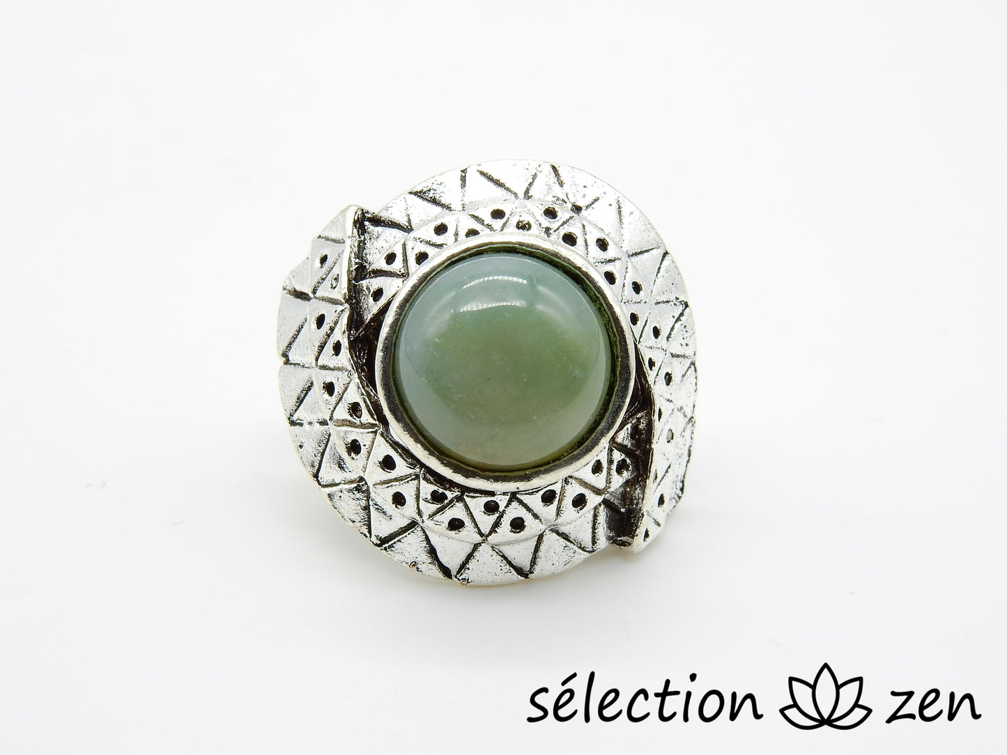 Bague réglable aventurine BR01