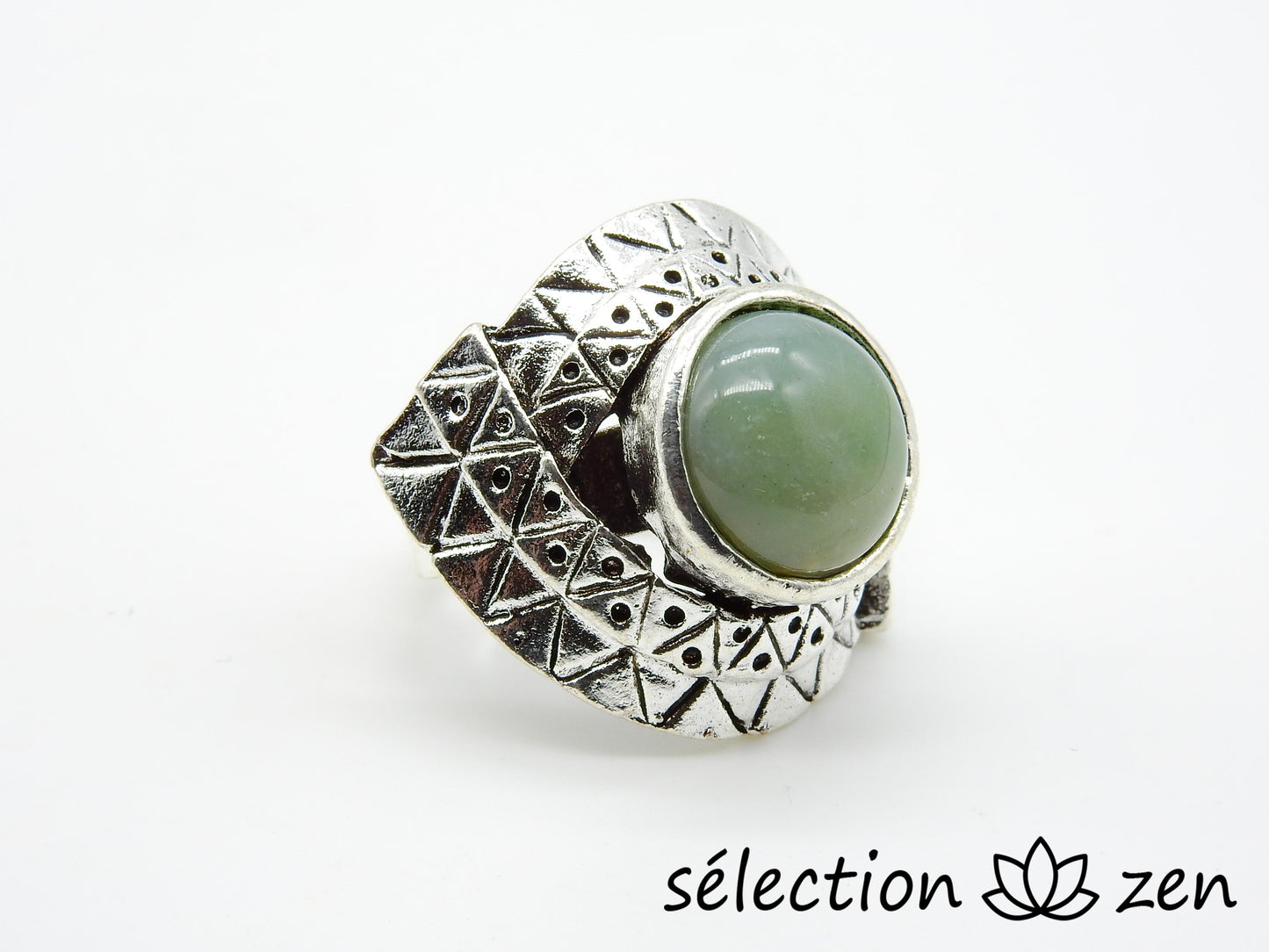 Bague réglable aventurine BR01