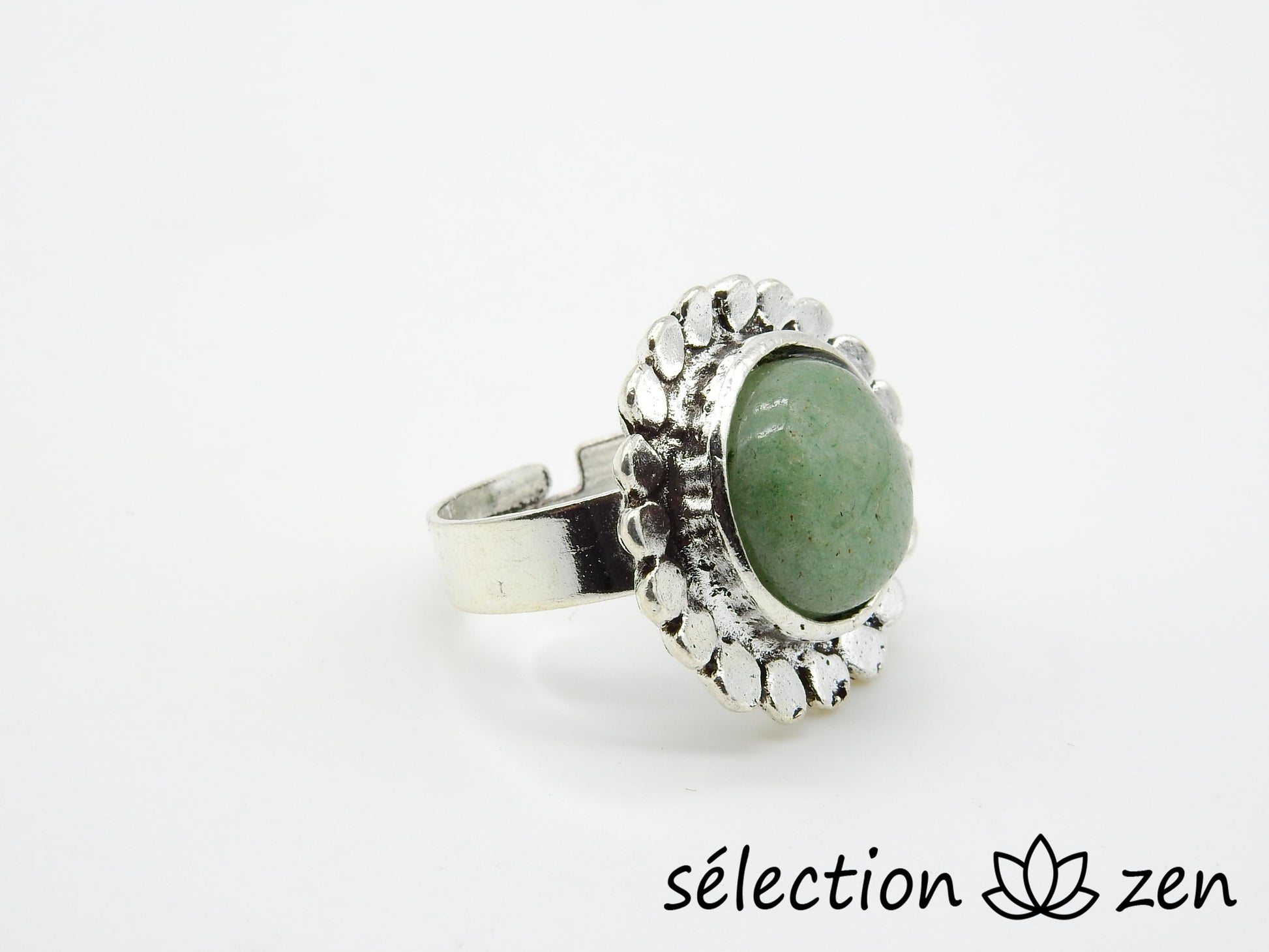 selection zen bague aventurine réglable