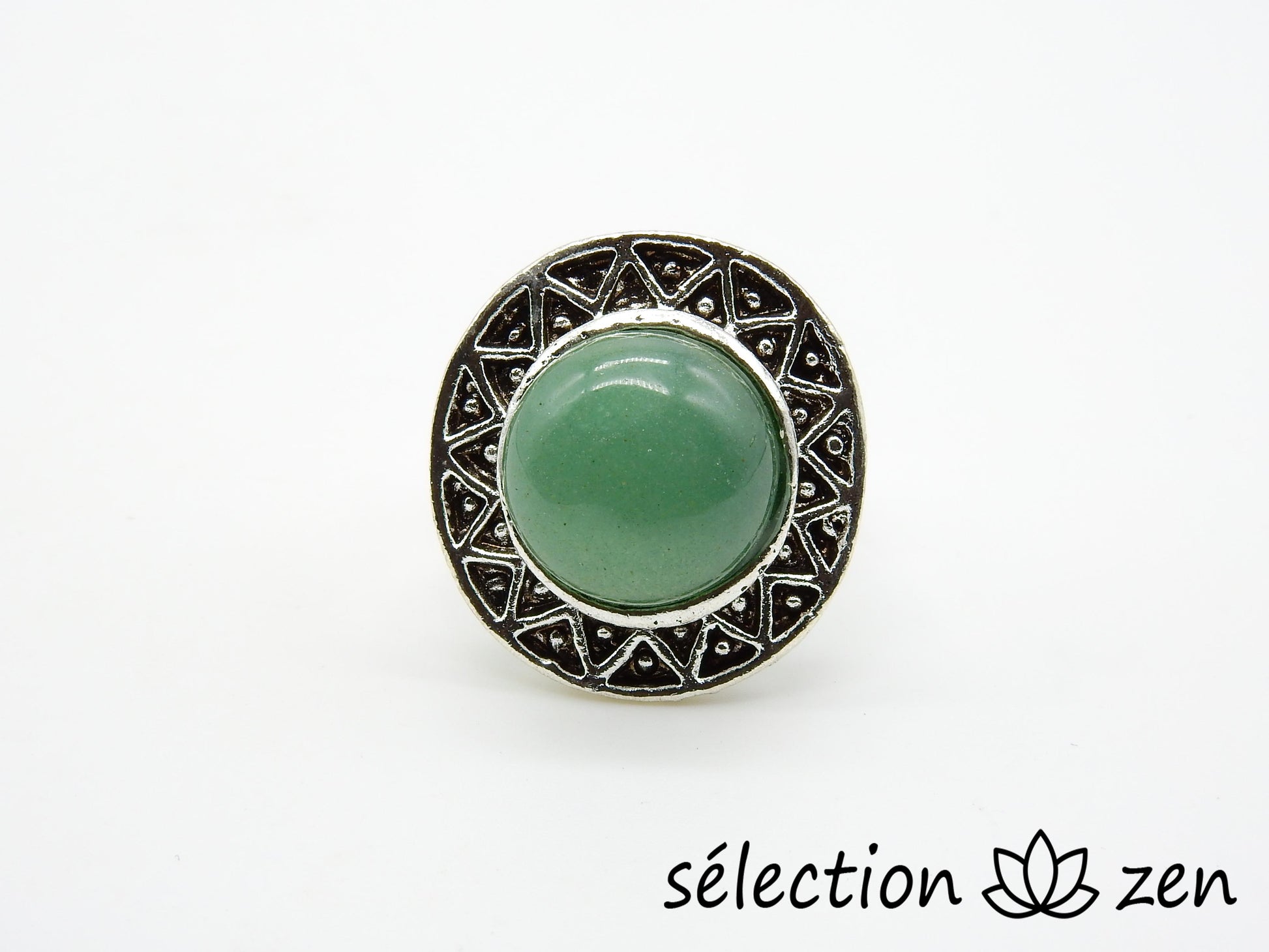 bague réglable aventurine selection-zen