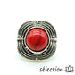 bague réglable howlite rouge selection-zen