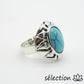 selection zen bague howlite turquoise réglable